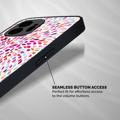Colorful Decorative Pattern Shockproof Hybrid Protection (Metal + TPU) Back Case Cover