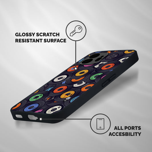 Colorful Disks Shockproof Hybrid Protection (Metal + TPU) Back Case Cover