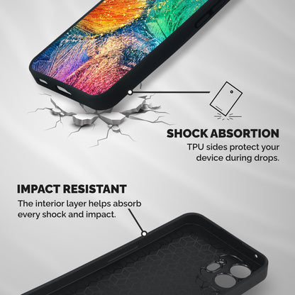 Colorful Leafs Vibrant Shockproof Hybrid Protection (Metal + TPU) Back Case Cover