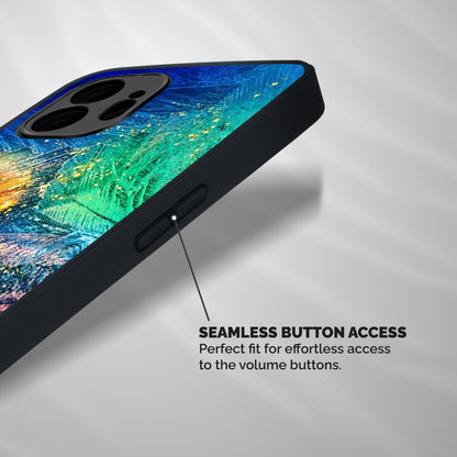 Colorful Leafs Vibrant Shockproof Hybrid Protection (Metal + TPU) Back Case Cover