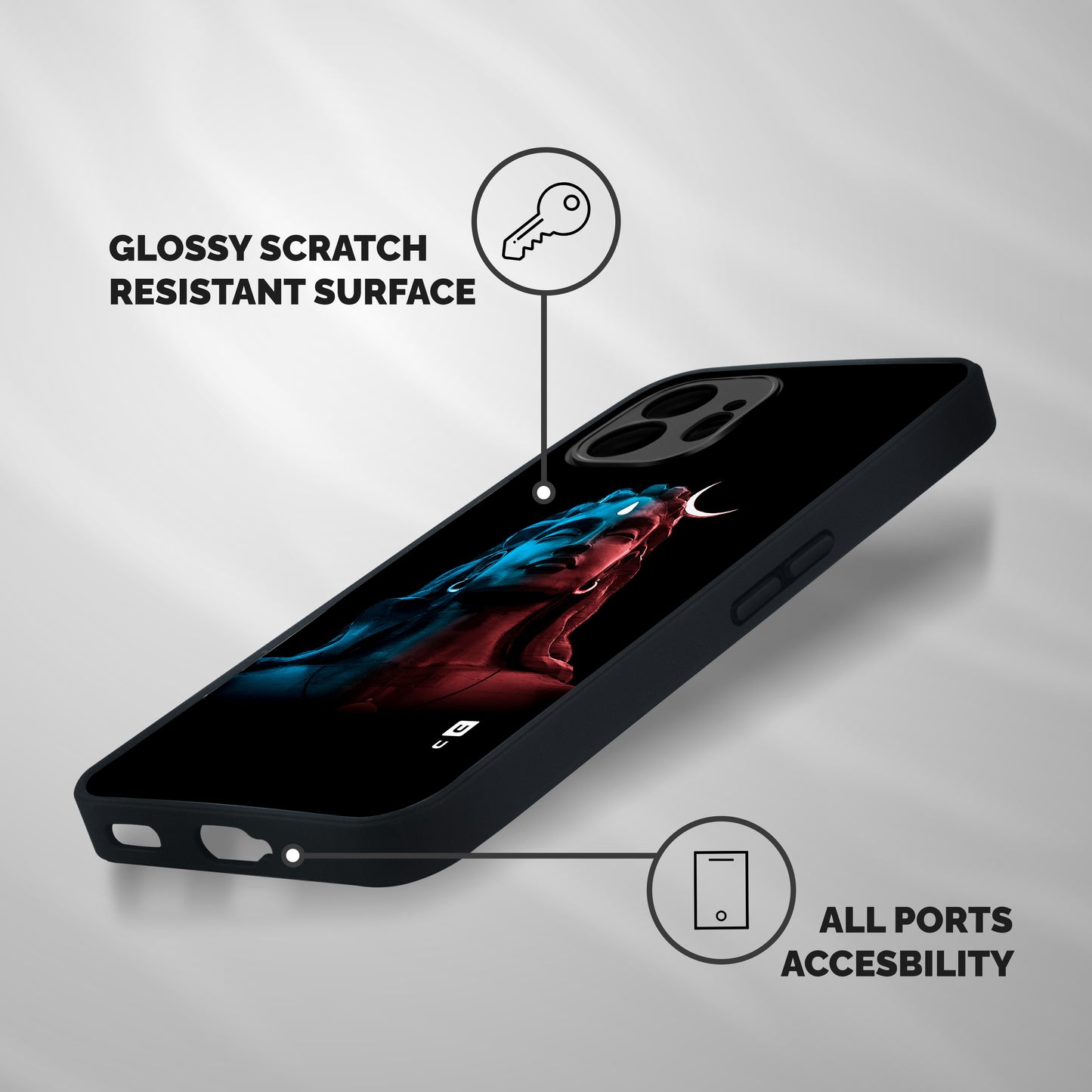 Colorful Shiva Shockproof Hybrid Protection (Metal + TPU) Back Case Cover