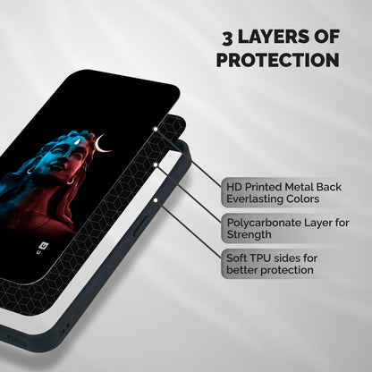Colorful Shiva Shockproof Hybrid Protection (Metal + TPU) Back Case Cover