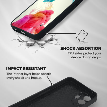 Colorful Splash Shockproof Hybrid Protection (Metal + TPU) Back Case Cover