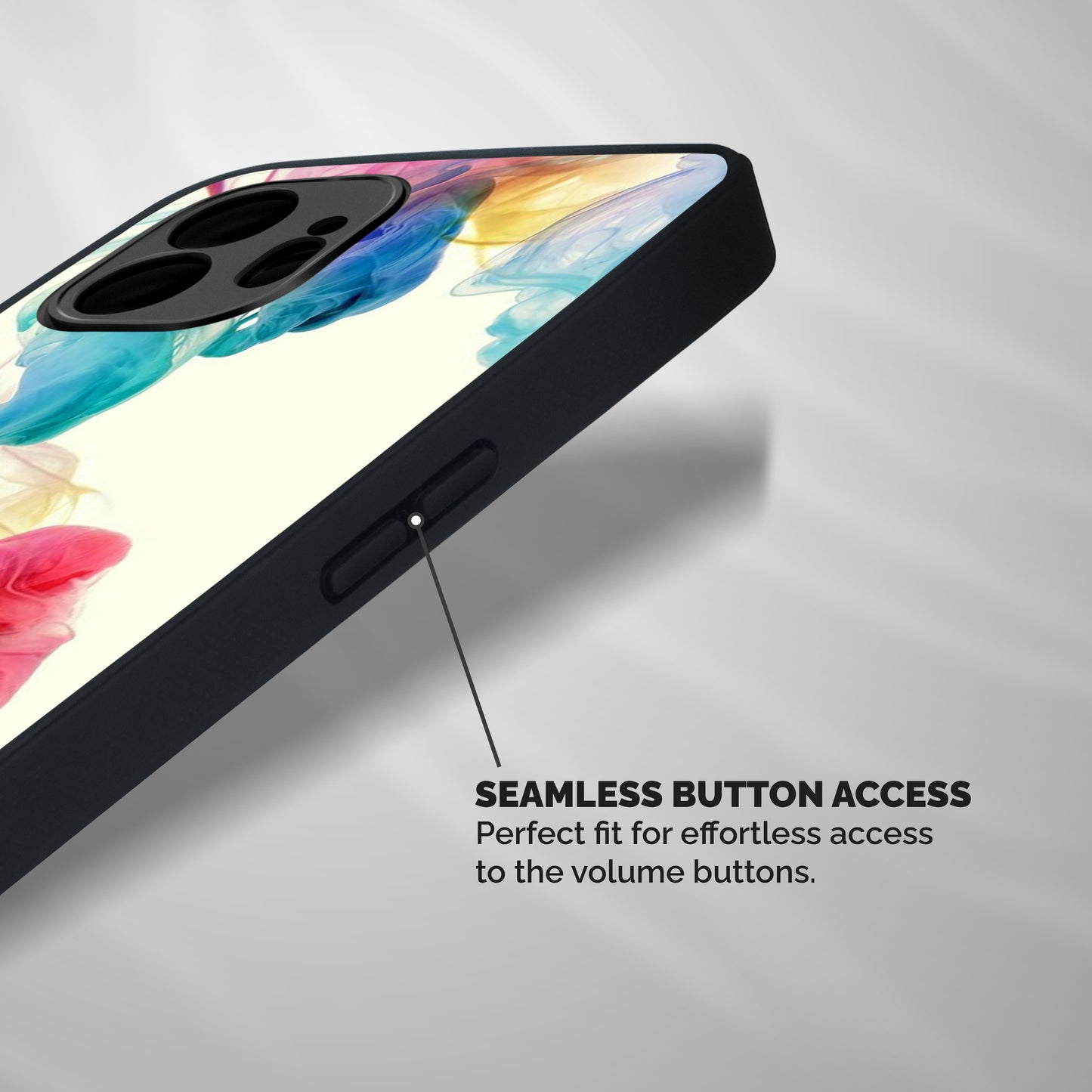 Colorful Splash Shockproof Hybrid Protection (Metal + TPU) Back Case Cover