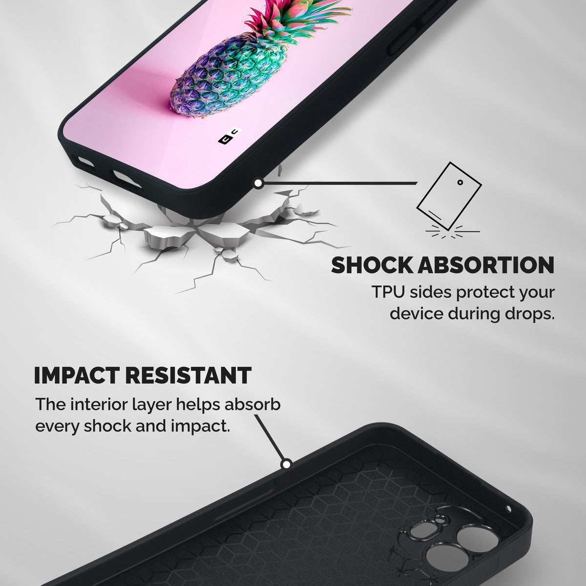 Colorful Watermelon Shockproof Hybrid Protection (Metal + TPU) Back Case Cover
