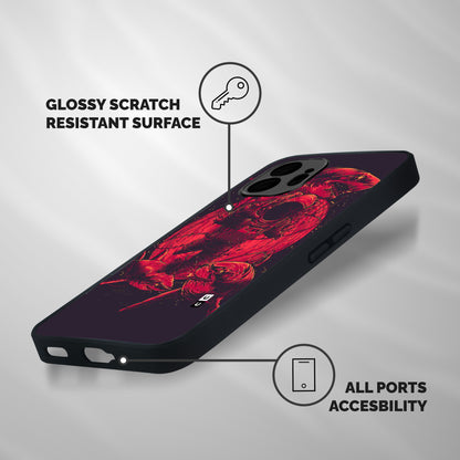 Coloured Spaceman Shockproof Hybrid Protection (Metal + TPU) Back Case Cover