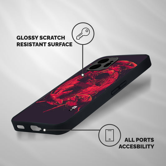 Coloured Spaceman Shockproof Hybrid Protection (Metal + TPU) Back Case Cover