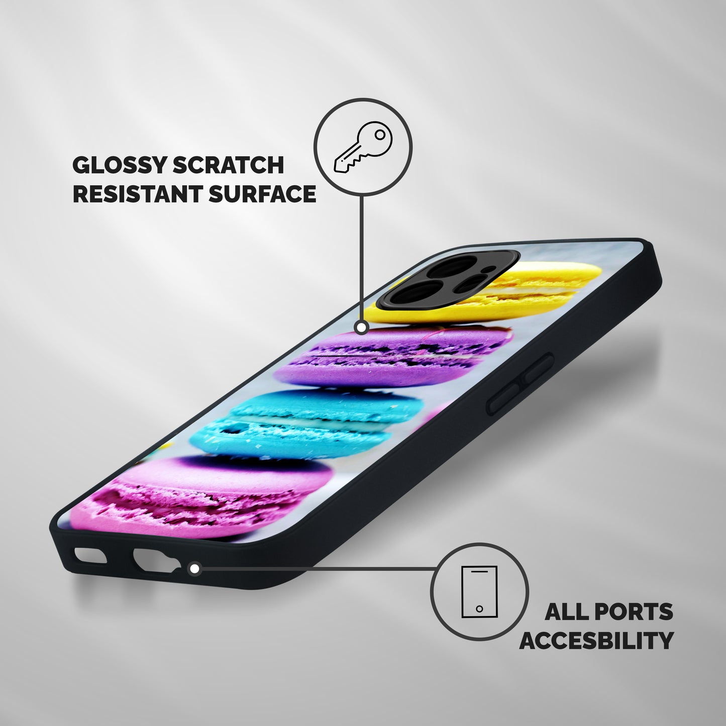 Colourful Whoopie Pies Shockproof Hybrid Protection (Metal + TPU) Back Case Cover