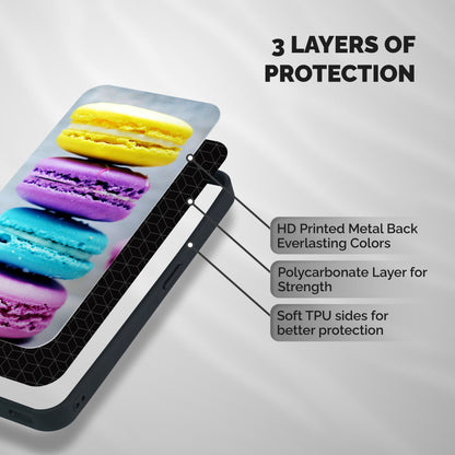 Colourful Whoopie Pies Shockproof Hybrid Protection (Metal + TPU) Back Case Cover