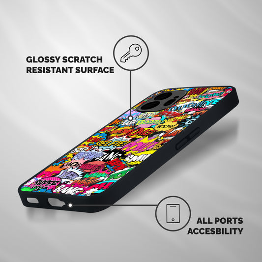 Comic Ringtone Shockproof Hybrid Protection (Metal + TPU) Back Case Cover