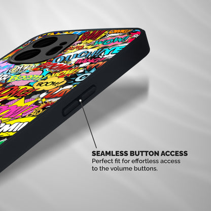 Comic Ringtone Shockproof Hybrid Protection (Metal + TPU) Back Case Cover