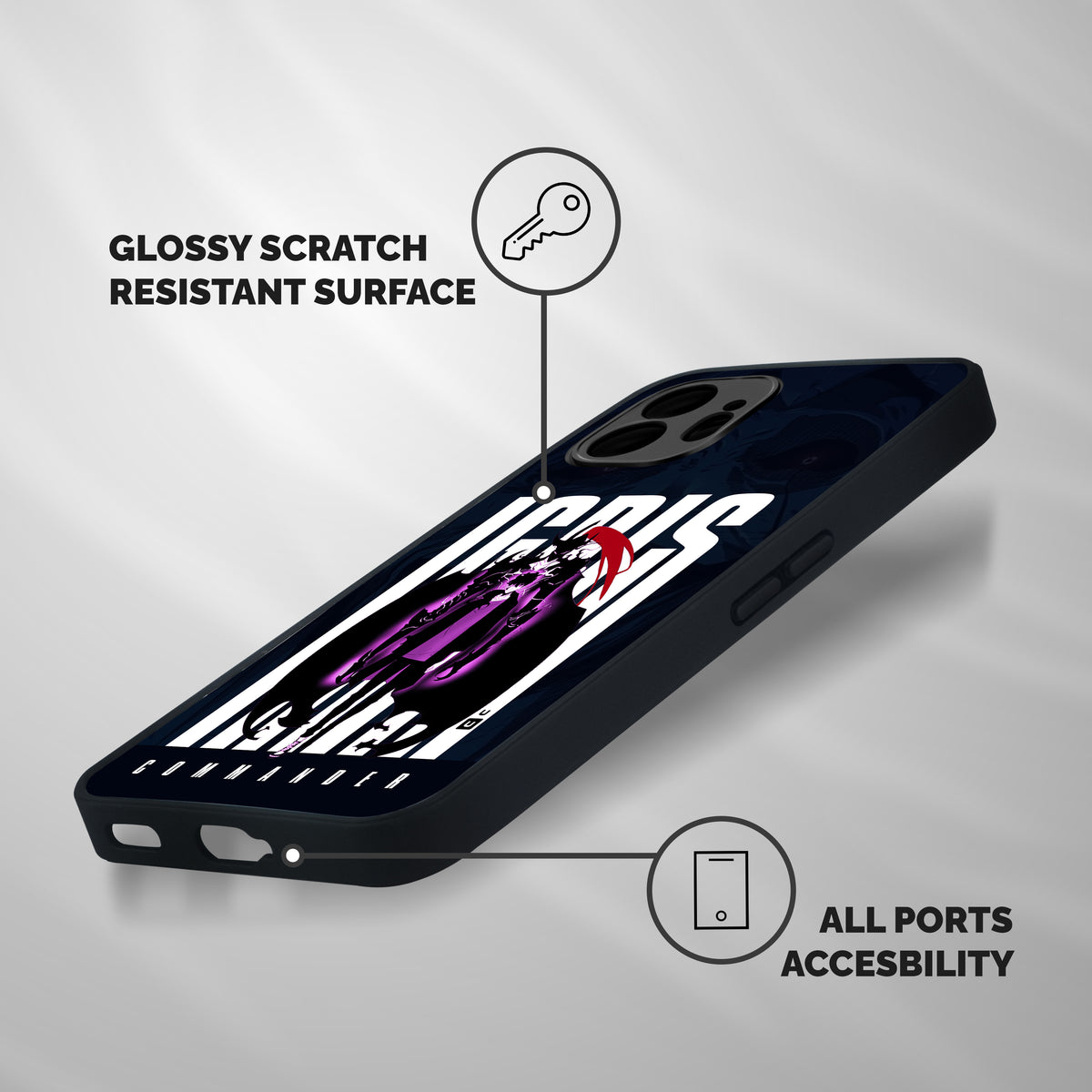 Commander Igris Shockproof Hybrid Protection (Metal + TPU) Back Case Cover