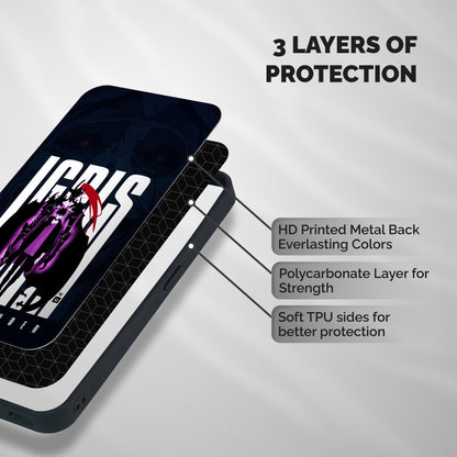 Commander Igris Shockproof Hybrid Protection (Metal + TPU) Back Case Cover