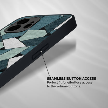 Concrete Green Abstract Shockproof Hybrid Protection (Metal + TPU) Back Case Cover