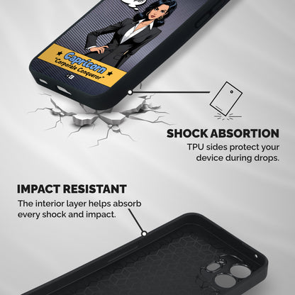 Conqueror Capricorn Shockproof Hybrid Protection (Metal + TPU) Back Case Cover