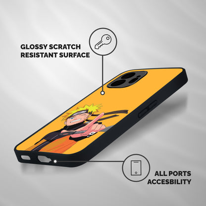 Cool Aesthetic Naruto Shockproof Hybrid Protection (Metal + TPU) Back Case Cover
