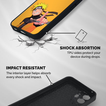 Cool Aesthetic Naruto Shockproof Hybrid Protection (Metal + TPU) Back Case Cover