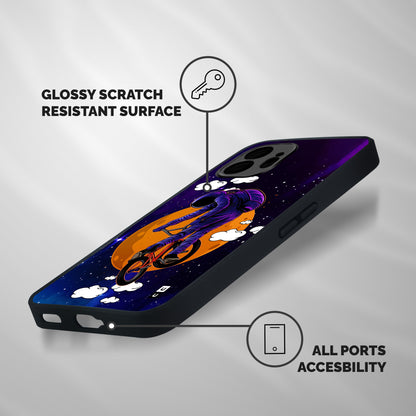 Cool Astro Cyclist Shockproof Hybrid Protection (Metal + TPU) Back Case Cover