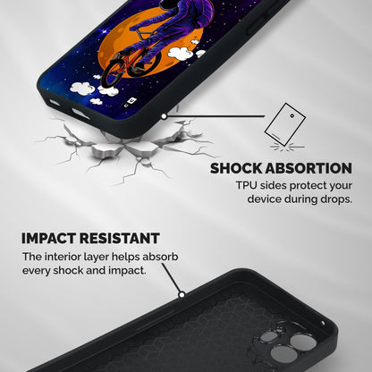 Cool Astro Cyclist Shockproof Hybrid Protection (Metal + TPU) Back Case Cover