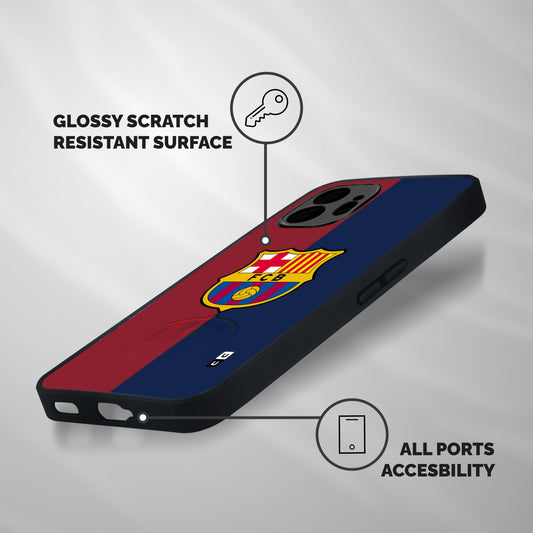 Cool Barcelona Shockproof Hybrid Protection (Metal + TPU) Back Case Cover