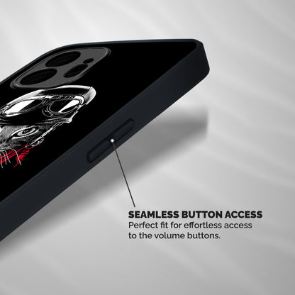 Cool Biker Cat Shockproof Hybrid Protection (Metal + TPU) Back Case Cover