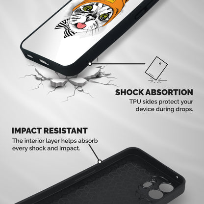 Cool cat Shockproof Hybrid Protection (Metal + TPU) Back Case Cover