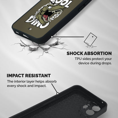 Cool Dino Shockproof Hybrid Protection (Metal + TPU) Back Case Cover
