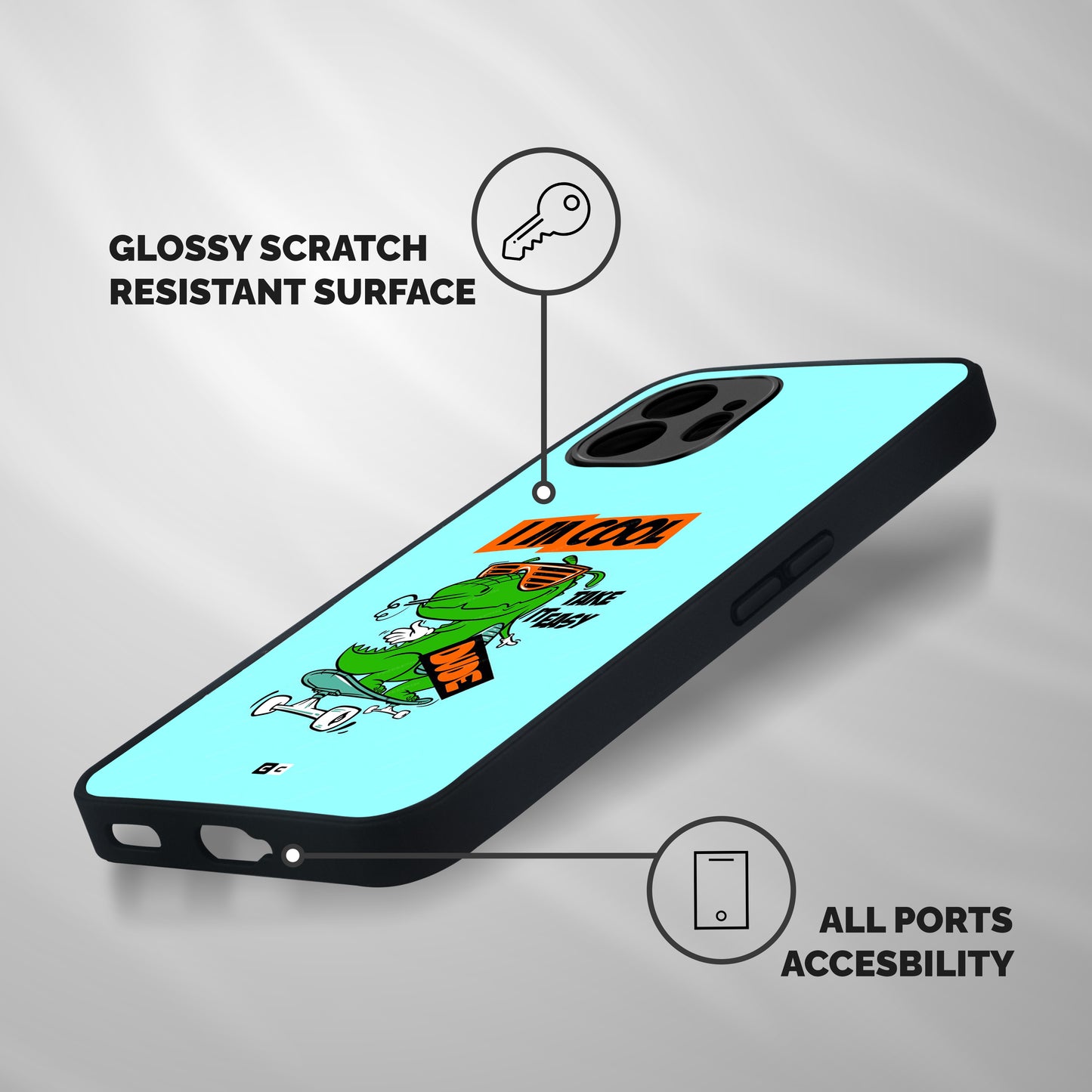 Cool Dude Shockproof Hybrid Protection (Metal + TPU) Back Case Cover