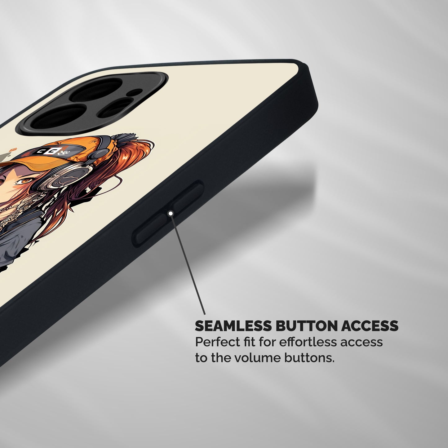 Cool Gamer Girl Shockproof Hybrid Protection (Metal + TPU) Back Case Cover