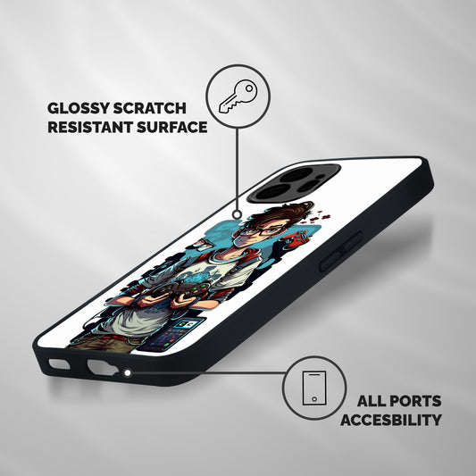 Cool Gamer Guy Shockproof Hybrid Protection (Metal + TPU) Back Case Cover
