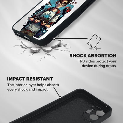 Cool Gamer Guy Shockproof Hybrid Protection (Metal + TPU) Back Case Cover