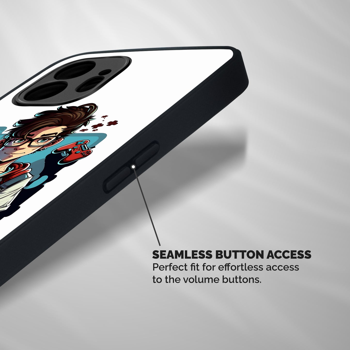 Cool Gamer Guy Shockproof Hybrid Protection (Metal + TPU) Back Case Cover