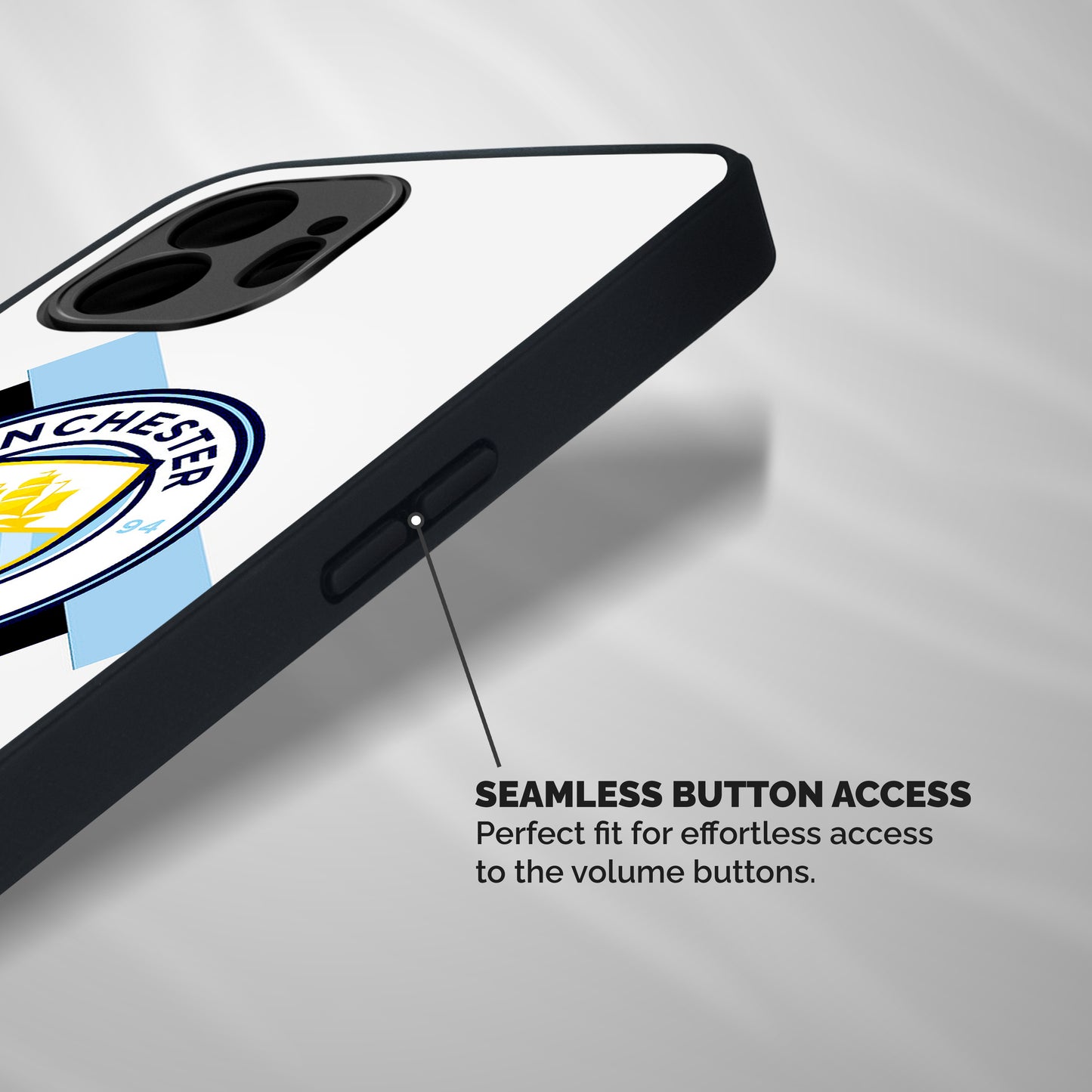 Cool Manchester City Shockproof Hybrid Protection (Metal + TPU) Back Case Cover