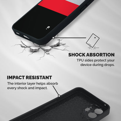 Cool Melange Stripe Shockproof Hybrid Protection (Metal + TPU) Back Case Cover