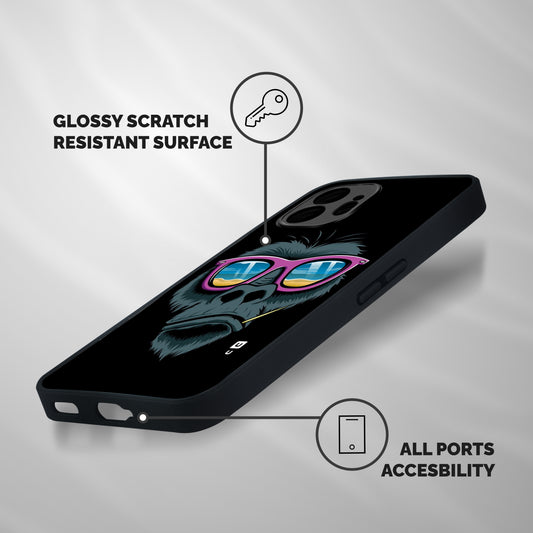 Cool Monkey Beach Sunglasses Shockproof Hybrid Protection (Metal + TPU) Back Case Cover