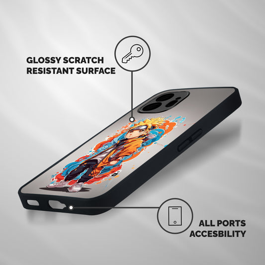 Cool Naruto Uzumaki Shockproof Hybrid Protection (Metal + TPU) Back Case Cover