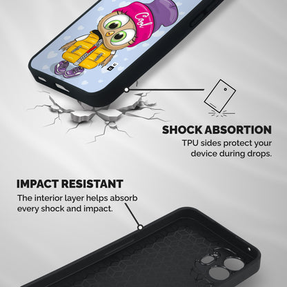 Cool Owl Shockproof Hybrid Protection (Metal + TPU) Back Case Cover