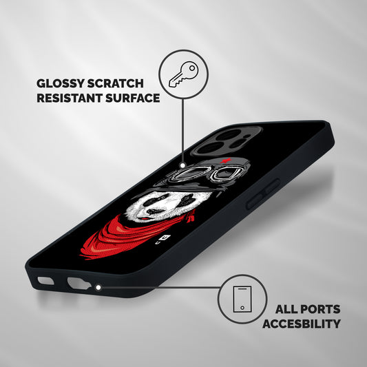Cool Panda Soldier Art Shockproof Hybrid Protection (Metal + TPU) Back Case Cover