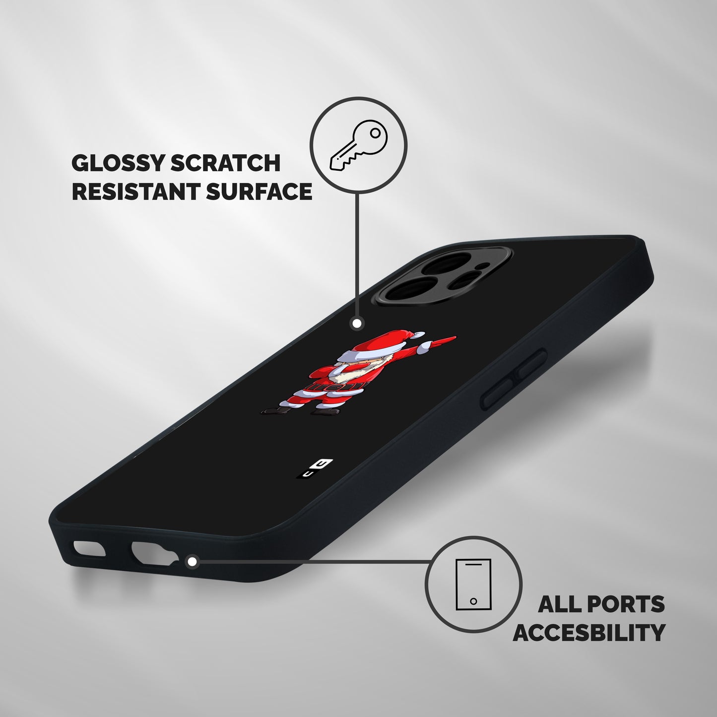 Cool Santa Dab Shockproof Hybrid Protection (Metal + TPU) Back Case Cover