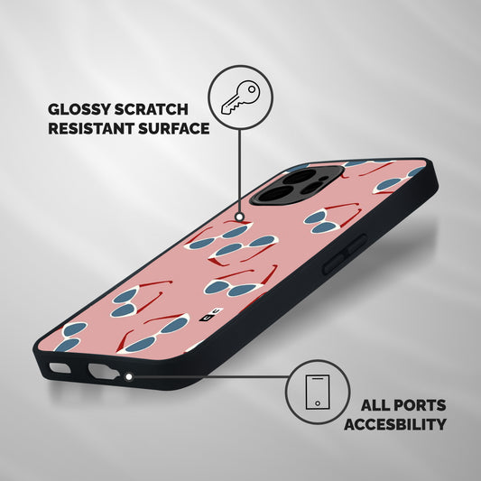 Cool Shades Pattern Shockproof Hybrid Protection (Metal + TPU) Back Case Cover