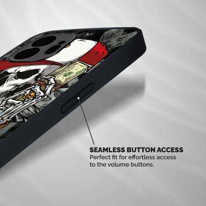 Cool Skull Millionaire In Progress Shockproof Hybrid Protection (Metal + TPU) Back Case Cover