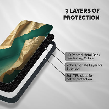 Cool Vintage Paper Shockproof Hybrid Protection (Metal + TPU) Back Case Cover
