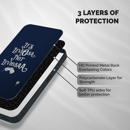 Correction Feather Shockproof Hybrid Protection (Metal + TPU) Back Case Cover