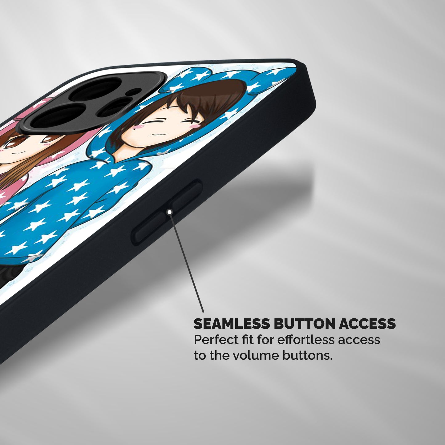 Couple In Stars Shockproof Hybrid Protection (Metal + TPU) Back Case Cover