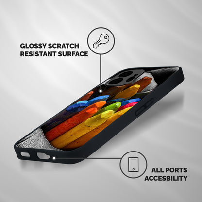 Crayons Beautiful Shockproof Hybrid Protection (Metal + TPU) Back Case Cover