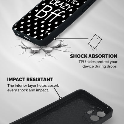 Crazy Bff Shockproof Hybrid Protection (Metal + TPU) Back Case Cover