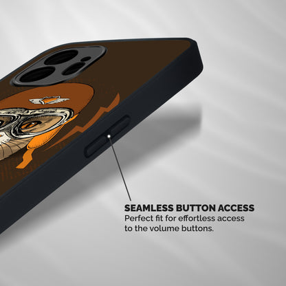 Crazy cat Shockproof Hybrid Protection (Metal + TPU) Back Case Cover