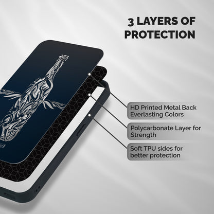 Creative Bottle Shockproof Hybrid Protection (Metal + TPU) Back Case Cover