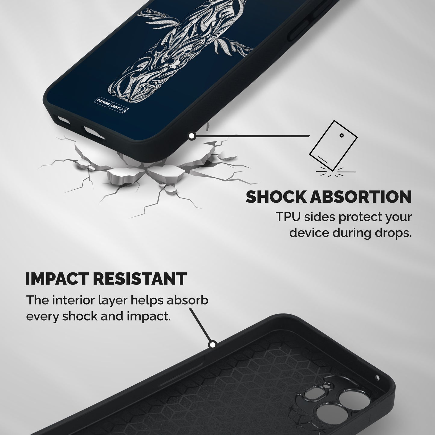 Creative Bottle Shockproof Hybrid Protection (Metal + TPU) Back Case Cover