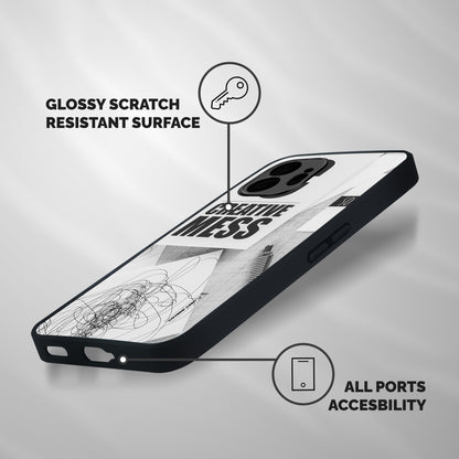 Creative Mess Shockproof Hybrid Protection (Metal + TPU) Back Case Cover